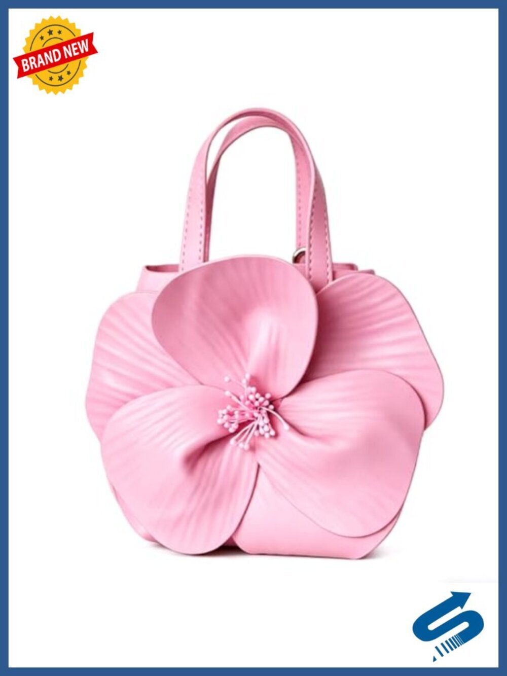 PU Leather Floral Clutch Evening Purse with Detachable Chain